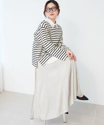le.coeur blanc | ウエストリブギャザーフレアスカート(スカート)