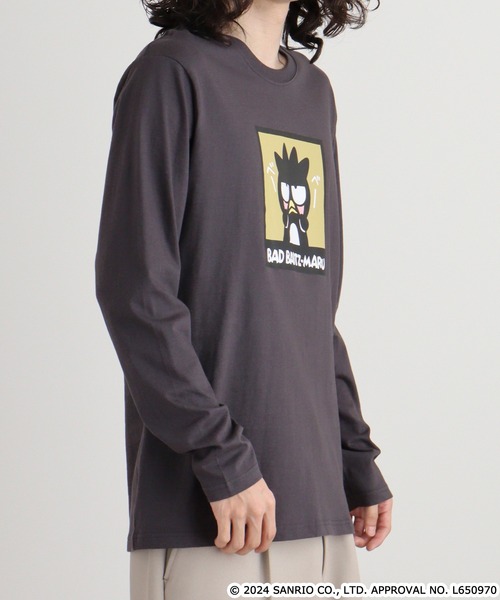sanrio(サンリオ)の「バッドばつ丸長袖Tシャツ(Tシャツ/カットソー・メンズ・ブラック/ホワイト/杢グレー/ブルー系その他/チャコール/オートミール・M/L/LL)」の19枚目の写真