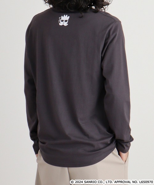 sanrio(サンリオ)の「バッドばつ丸長袖Tシャツ(Tシャツ/カットソー・メンズ・ブラック/ホワイト/杢グレー/ブルー系その他/チャコール/オートミール・M/L/LL)」の20枚目の写真