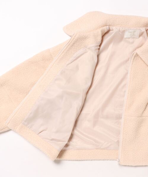 trois lapins kp(トロワラパンケーピー)の「ブークレーブルゾン(140~160)(ブルゾン・キッズ・アイボリー・140cm/150cm/160cm)」の3枚目の写真