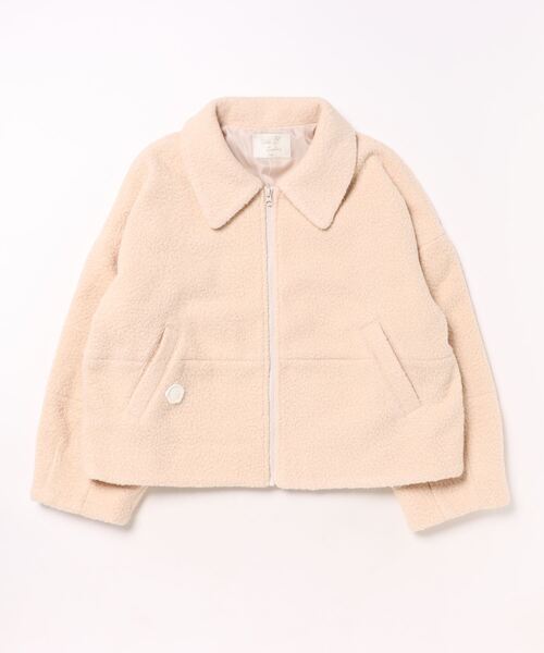trois lapins kp(トロワラパンケーピー)の「ブークレーブルゾン(140~160)(ブルゾン・キッズ・アイボリー・140cm/150cm/160cm)」の9枚目の写真
