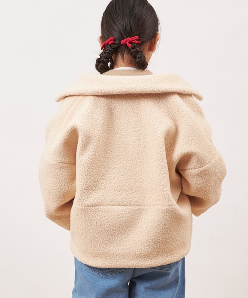 trois lapins kp(トロワラパンケーピー)の「ブークレーブルゾン(140~160)(ブルゾン・キッズ・アイボリー・140cm/150cm/160cm)」の6枚目の写真