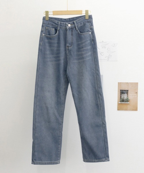 Miniministore(ミニミニストア)の「裏起毛デニムパンツストレートデニム裏ボア(デニムパンツ・レディース・インディゴブルー/サックスブルー・XL/S/L/M)」の20枚目の写真