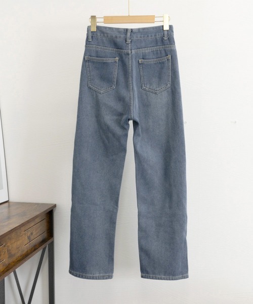 Miniministore(ミニミニストア)の「裏起毛デニムパンツストレートデニム裏ボア(デニムパンツ・レディース・インディゴブルー/サックスブルー・XL/S/L/M)」の18枚目の写真
