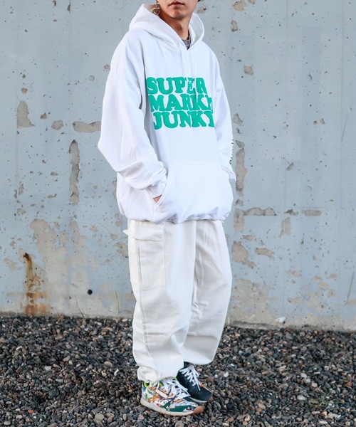 Bling Leads(ブリングリーズ)の「Z)【BLINGLEADS】ABM21435 COTTON CARGO PANT/コットン カーゴパンツ(カーゴパンツ・メンズ・ブラック/ホワイト・MEDIUM/LARGE)」の6枚目の写真