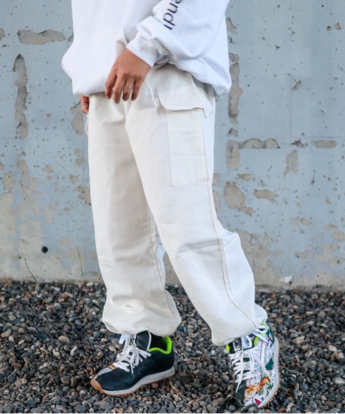 Bling Leads(ブリングリーズ)の「Z)【BLINGLEADS】ABM21435 COTTON CARGO PANT/コットン カーゴパンツ(カーゴパンツ・メンズ・ブラック/ホワイト・MEDIUM/LARGE)」の8枚目の写真