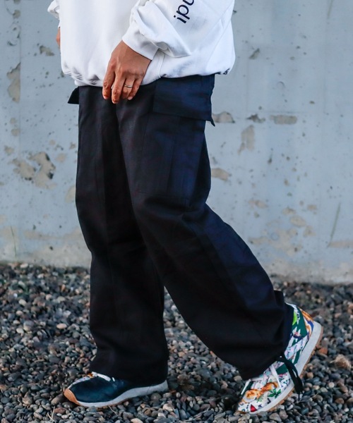 Bling Leads(ブリングリーズ)の「Z)【BLINGLEADS】ABM21435 COTTON CARGO PANT/コットン カーゴパンツ(カーゴパンツ・メンズ・ブラック/ホワイト・MEDIUM/LARGE)」の19枚目の写真