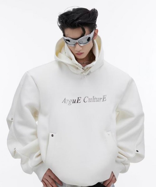 ROOPTOKYO(ループトウキョウ)の「フロントロゴ プルオーバーハイネックパーカー(パーカー・メンズ・ブラック/ホワイト・M/L)」の1枚目の写真