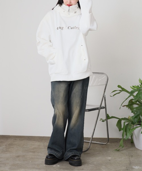 ROOPTOKYO(ループトウキョウ)の「フロントロゴ プルオーバーハイネックパーカー(パーカー・メンズ・ブラック/ホワイト・M/L)」の11枚目の写真