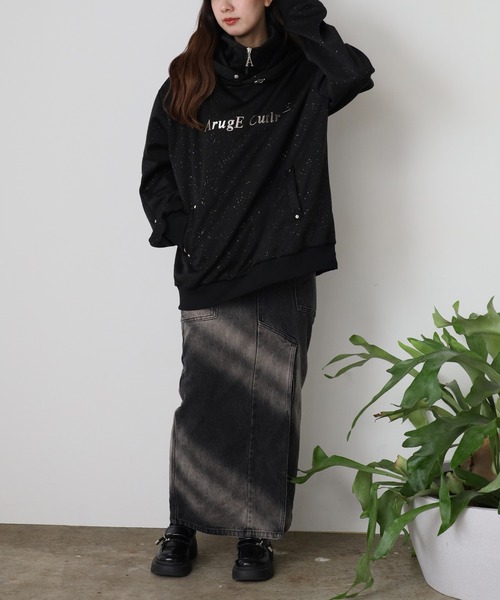 ROOPTOKYO(ループトウキョウ)の「フロントロゴ プルオーバーハイネックパーカー(パーカー・メンズ・ブラック/ホワイト・M/L)」の15枚目の写真