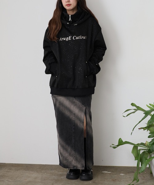 ROOPTOKYO(ループトウキョウ)の「フロントロゴ プルオーバーハイネックパーカー(パーカー・メンズ・ブラック/ホワイト・M/L)」の16枚目の写真