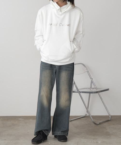 ROOPTOKYO(ループトウキョウ)の「フロントロゴ プルオーバーハイネックパーカー(パーカー・メンズ・ブラック/ホワイト・M/L)」の22枚目の写真