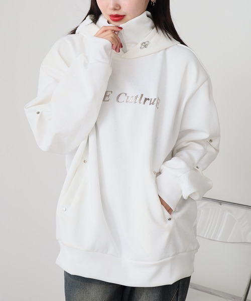 ROOPTOKYO(ループトウキョウ)の「フロントロゴ プルオーバーハイネックパーカー(パーカー・メンズ・ブラック/ホワイト・M/L)」の19枚目の写真