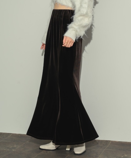 NEUNA（ヌナ）の「ベロアマーメイドスカート（スカート）」 - WEAR