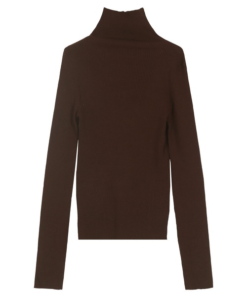 KOBE LETTUCE（コウベレタス）の「袖ボタンリブニットトップス（ニット/セーター・レディース・アイボリー/ブラック/ホワイト×ブラック/グレー/レッド/ブラウン・M）」の12枚目の写真