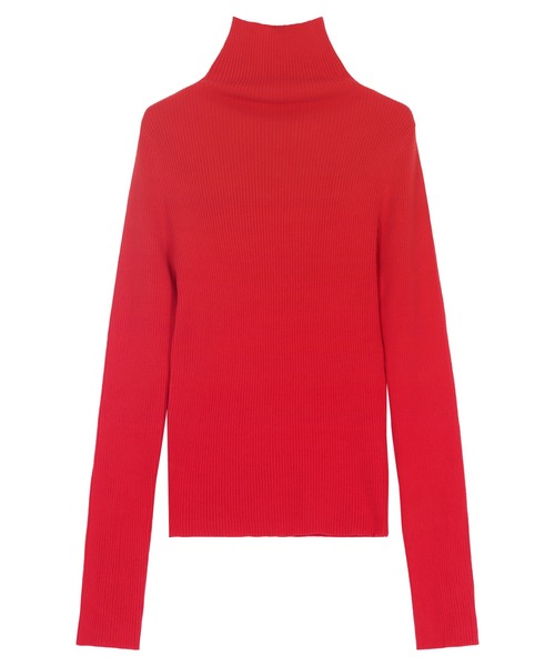 KOBE LETTUCE（コウベレタス）の「袖ボタンリブニットトップス（ニット/セーター・レディース・アイボリー/ブラック/ホワイト×ブラック/グレー/レッド/ブラウン・M）」の13枚目の写真