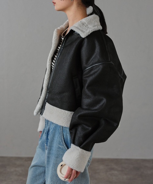 AGIATE ショートボンバージャケット ショートボンバージャケット（2COLOR）AJ1133 – SNACC