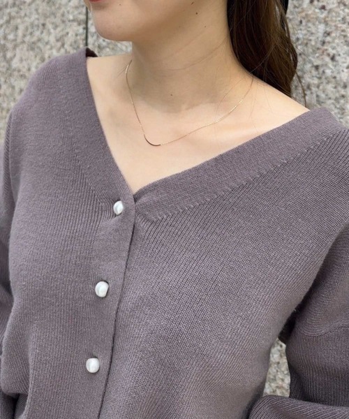 NOELA(ノエラ)の「ドットチュールスカート×コンパクトカーデセット(ワンピース・レディース・ピンク/ブラック/オフホワイト・S/M)」の15枚目の写真