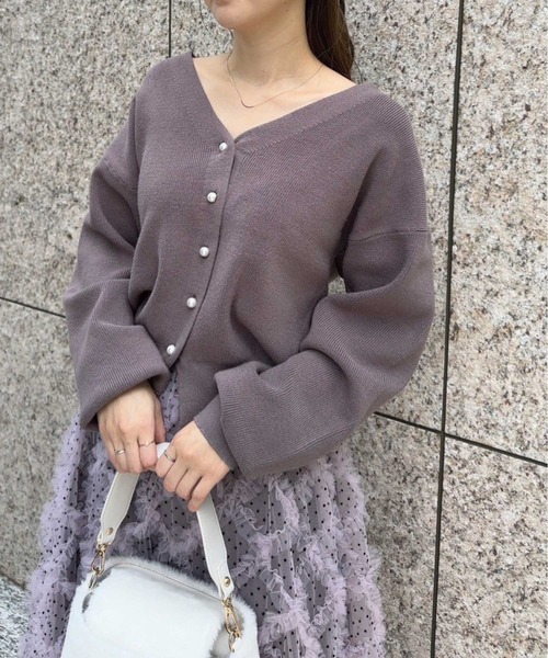 NOELA(ノエラ)の「ドットチュールスカート×コンパクトカーデセット(ワンピース・レディース・ピンク/ブラック/オフホワイト・S/M)」の16枚目の写真