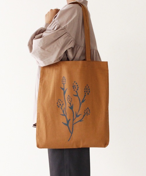 contra bo nepre(コントラ ボ ネプレ )の「【contra bo nepre/コントラ ボ ネプレ】トートバッグ decorer tote plant(トートバッグ・レディース・ブラウン・FREE)」の1枚目の写真