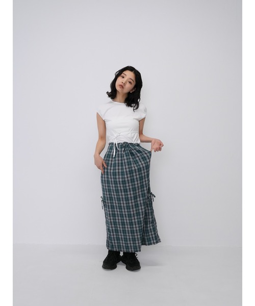 Enewd nina(エニュードニーナ)の「【ZOZO限定】ウエスト リボン Tシャツ(Tシャツ/カットソー・レディース・ホワイト・FREE)」の11枚目の写真