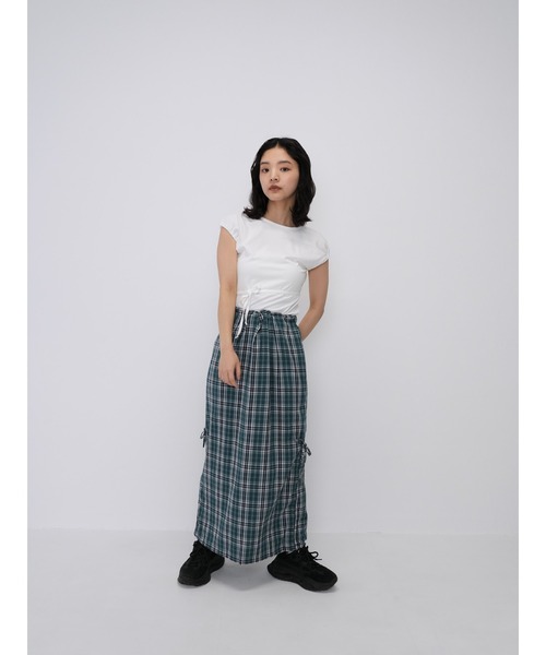 Enewd nina(エニュードニーナ)の「【ZOZO限定】ウエスト リボン Tシャツ(Tシャツ/カットソー・レディース・ホワイト・FREE)」の9枚目の写真