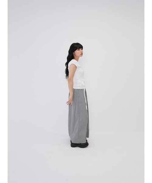 Enewd nina(エニュードニーナ)の「【ZOZO限定】ウエスト リボン Tシャツ(Tシャツ/カットソー・レディース・ホワイト・FREE)」の3枚目の写真