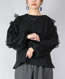 ペアスキン裏ベロアフリルプルオーバー