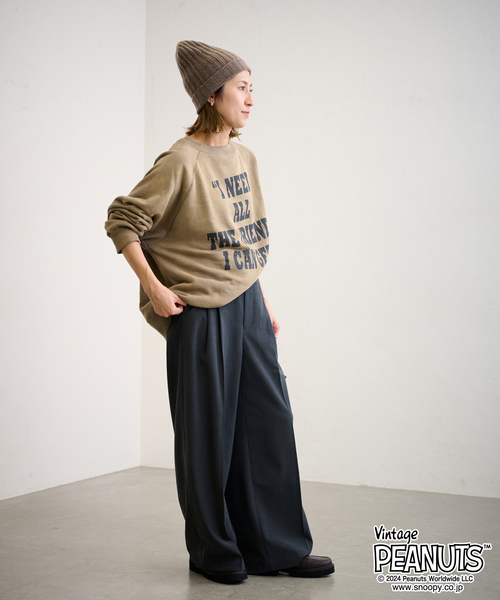 MEAN MACHINE AGE 別注PEANUTS VTG CREW スウェット CHARLIE