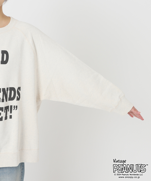 FRAMeWORK別注PEANUTS VTG CREW スウェット MEAN MACHINE AGE 別注PEANUTS VTG CREW スウェット CHARLIE