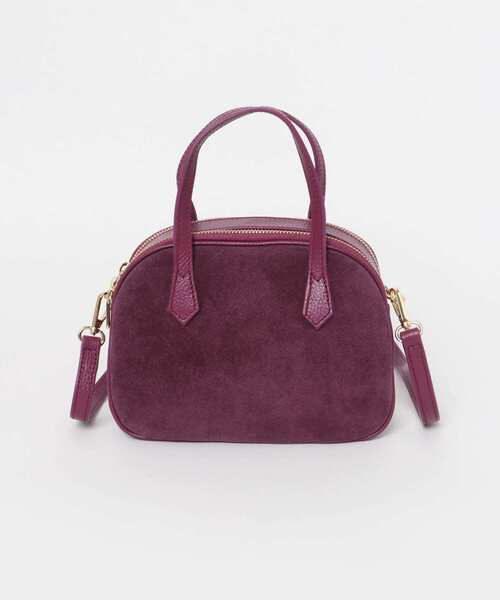 MARCO BIANCHINI（マルコビアンチーニ）の「MARCO BIANCHINI　スウェードミニラウンドショルダーバッグ（ショルダーバッグ・レディース・ブラウン/ブラック/ピンク・ONE）」の7枚目の写真