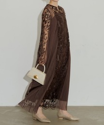 【LE’RURE】ジャガードドレス ブラウン LE'RURE（リルアー）の「Wandering jacquard dress（ドレス