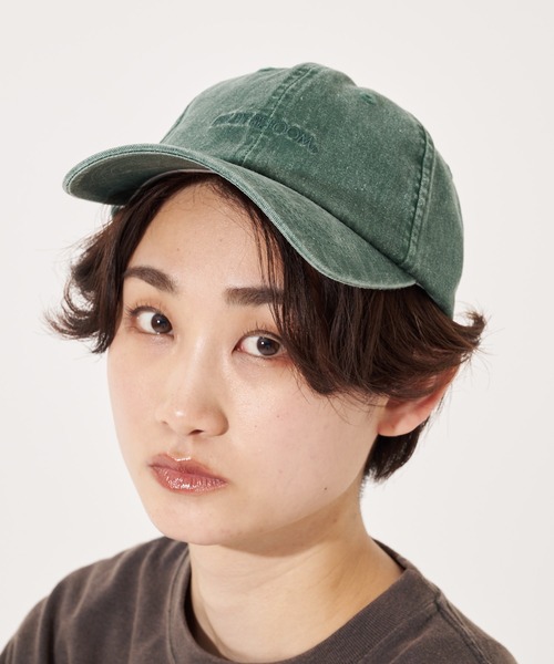 FRUIT OF THE LOOM（フルーツオブザルーム）の「PIGMENT LOGO LOW CAP / 帽子 / キャップ / ピグメント / シンプル / カジュアル  / ユニセックス / 刺繍（キャップ・レディース・ブルー/ブラウン/ピンク/グリーン/チャコール/ベージュ・FREE）」の4枚目の写真