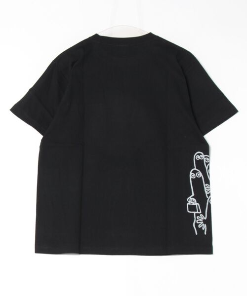 MOOMIN（ムーミン）の「MOOMIN / ムーミン フロント プリント ポケット 半袖 Tシャツ WNI（Tシャツ/カットソー・レディース・ネイビー系1/スモークピンク/ホワイト系1/ホワイト系2/ブラック/チャコールグレー/ブルー/ネイビー系2・FREE）」の9枚目の写真