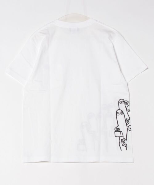 MOOMIN（ムーミン）の「MOOMIN / ムーミン フロント プリント ポケット 半袖 Tシャツ WNI（Tシャツ/カットソー・レディース・ネイビー系1/スモークピンク/ホワイト系1/ホワイト系2/ブラック/チャコールグレー/ブルー/ネイビー系2・FREE）」の11枚目の写真