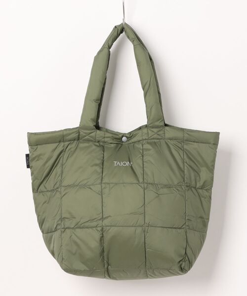 TAION（タイオン）の「【TAION】 LUNCH DOWN TOTEBAG-M ベーシック ランチ ダウントートバッグM（トートバッグ・メンズ・ブラック/ブラウン系/オリーブ/ダークパープル/ネイビー系/ホワイト・フリー）」の4枚目の写真