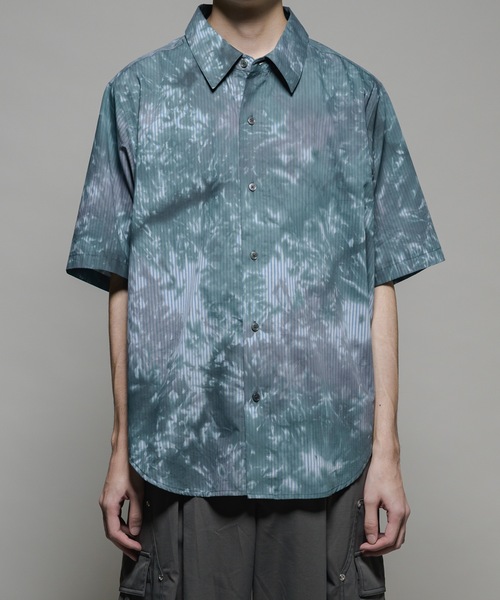 CASPER JOHN(キャスパージョン)の「Various loose shirts -double pattern- /バリアスルーズシャツ -ダブルパターン-(シャツ/ブラウス・メンズ・ブルー/ベージュ/ネイビー/ホワイト/ライトグレー/サックスブルー・X-SMALL/SMALL/MEDIUM/LARGE)」の5枚目の写真