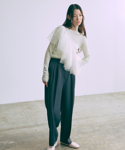 EN NEUME(エンノイム)の「Bustier Layered 2Way Set(その他パンツ・レディース・ネイビー/イエロー/バーガンディー・1/0)」の1枚目の写真