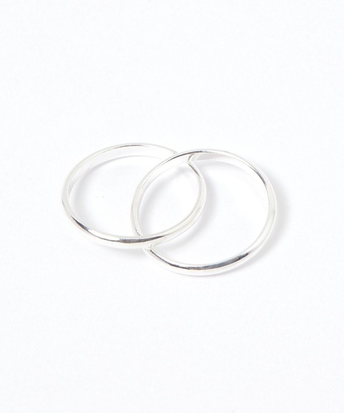 niko and...（ニコアンド）の「Silver925 2連リング（リング・レディース・ライトグレー・0）」の2枚目の写真