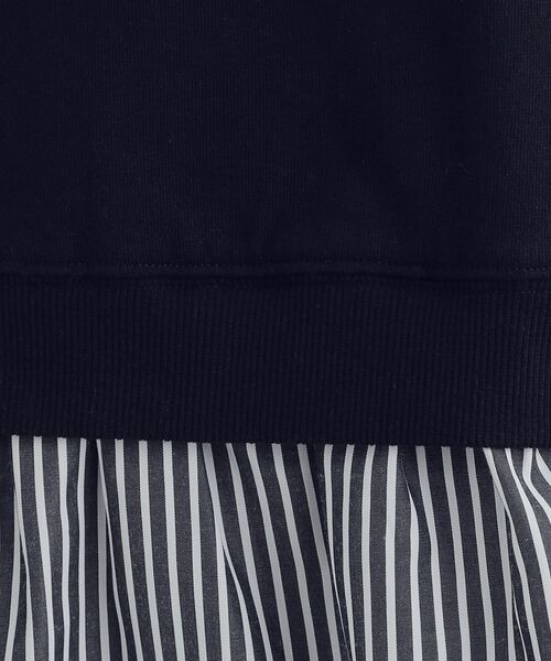 Cutie Blonde(キューティーブロンド)の「【あったか】裾レイヤード風裏起毛スウェット(スウェット・レディース・ライトグレー/ブラック・01/02/03/04)」の6枚目の写真