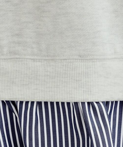 Cutie Blonde(キューティーブロンド)の「【あったか】裾レイヤード風裏起毛スウェット(スウェット・レディース・ライトグレー/ブラック・01/02/03/04)」の10枚目の写真