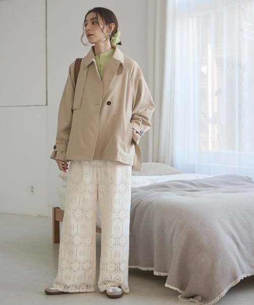 セール】ショート トレンチコート（トレンチコート）｜ANGIE（アンジー