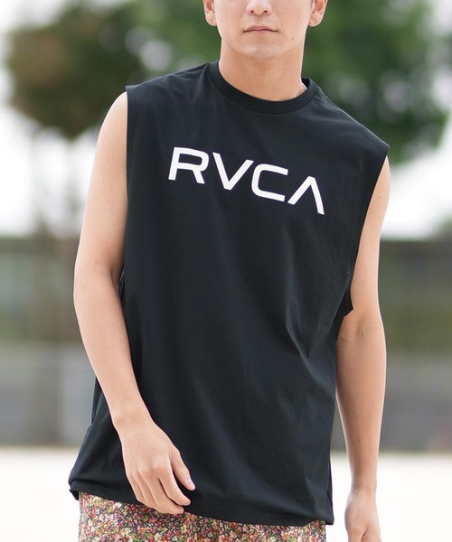 RVCA/ルーカ タンクトップ ラッシュガード バックプリント UV
