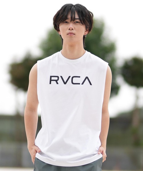 RVCA/ルーカ タンクトップ ラッシュガード バックプリント UV
