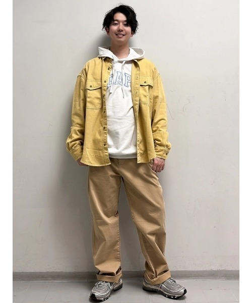 GAP（ギャップ）の「ウルトラソフト デニム ビッグシャツ（シャツ/ブラウス・メンズ・カーキ/ブルー/マスタード・XS/L/M/S/XL）」の9枚目の写真