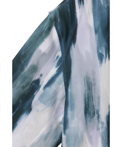HIGH STREET(ハイストリート)の「HIGH STREET∴ハイテンションFlow paintingプリントシャツ(シャツ/ブラウス・メンズ・ネイビー/ワイン・S/LL/L/M)」の17枚目の写真
