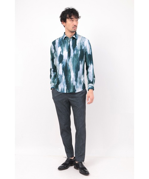 セール】HIGH STREET∴ハイテンションFlow paintingプリントシャツ