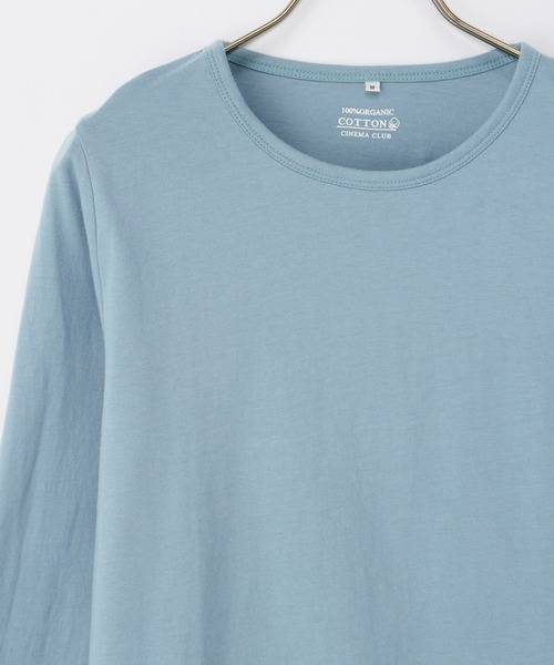Honeys(ハニーズ)の「オーガニッククルーT(Tシャツ/カットソー・レディース・イエロー/ライトブルー/ピンク/パープル・L/S/M/LL)」の16枚目の写真