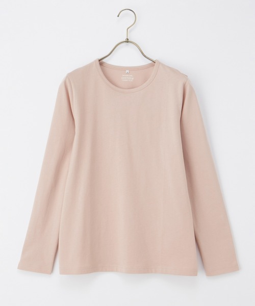 Honeys(ハニーズ)の「オーガニッククルーT(Tシャツ/カットソー・レディース・イエロー/ライトブルー/ピンク/パープル・L/S/M/LL)」の17枚目の写真