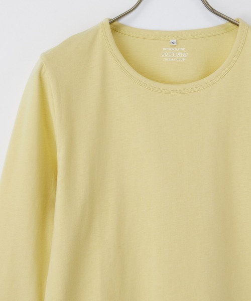 Honeys(ハニーズ)の「オーガニッククルーT(Tシャツ/カットソー・レディース・イエロー/ライトブルー/ピンク/パープル・L/S/M/LL)」の20枚目の写真